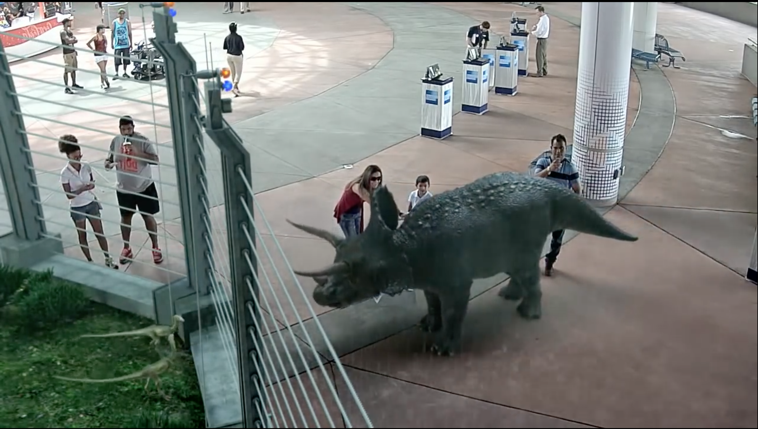 Jurassic Park Augmented Reality experience at Universal Studios, Orlando - by INDE